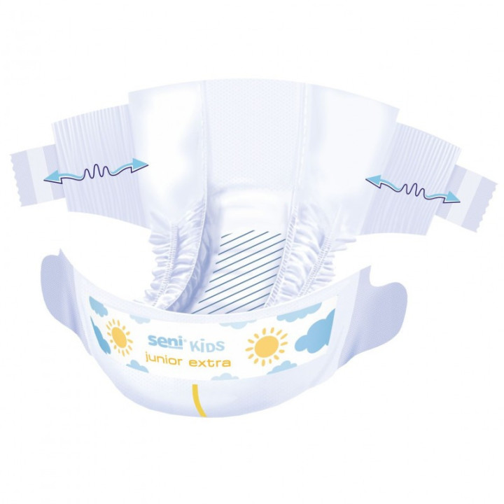 Seni Kids Junior Extra | Chłonne Pieluchomajtki dla Dzieci (15-30 kg)