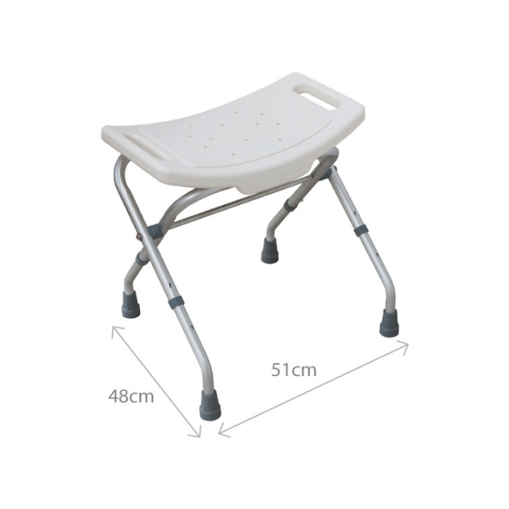 Armedical Taboret Prysznicowy Składany Aluminiowy | Lekki & Stabilny
