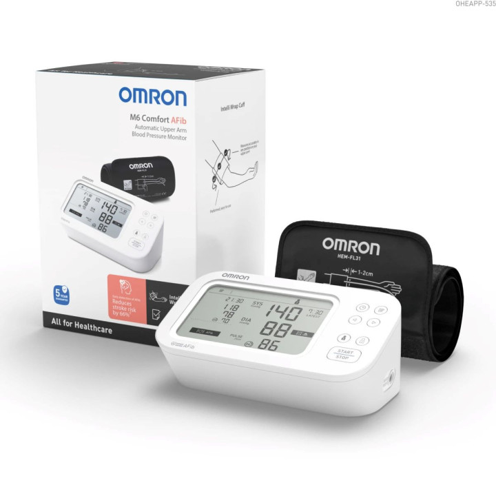 OMRON M6 Comfort AFIB Ciśnieniomierz Naramienny | Mankiet 360°
