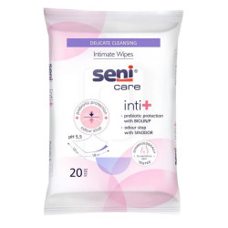 Seni Care inti+ Chusteczki do Higieny Intymnej (20 szt.) | pH 5,5